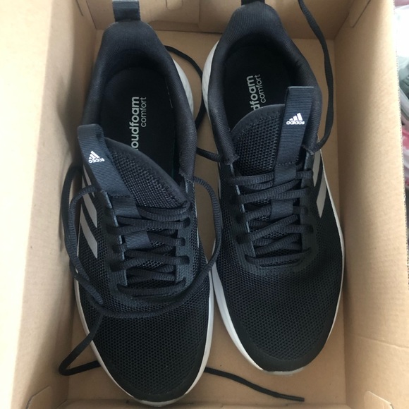 adidas Fluidstreet Running Shoes Black White - Picture 7 of 9